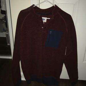 Large men’s 3/4 button up fleece